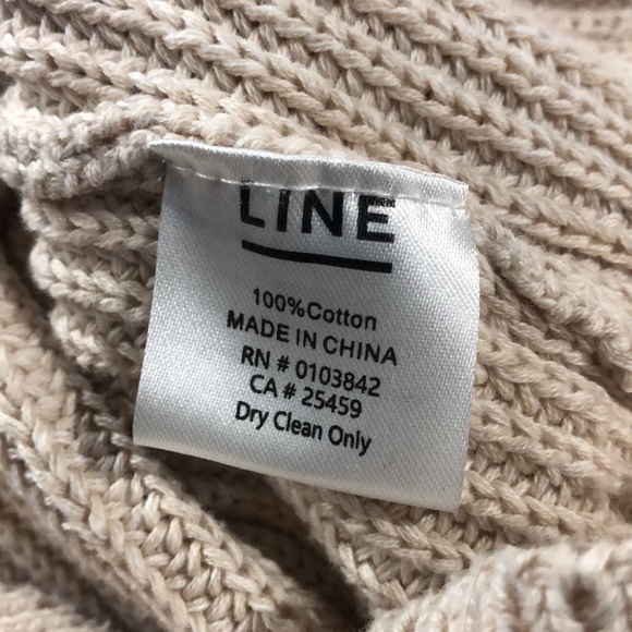 Line The Label Peach Chunky Oversized Drop Shoulder Sweater - Picture 9 of 9